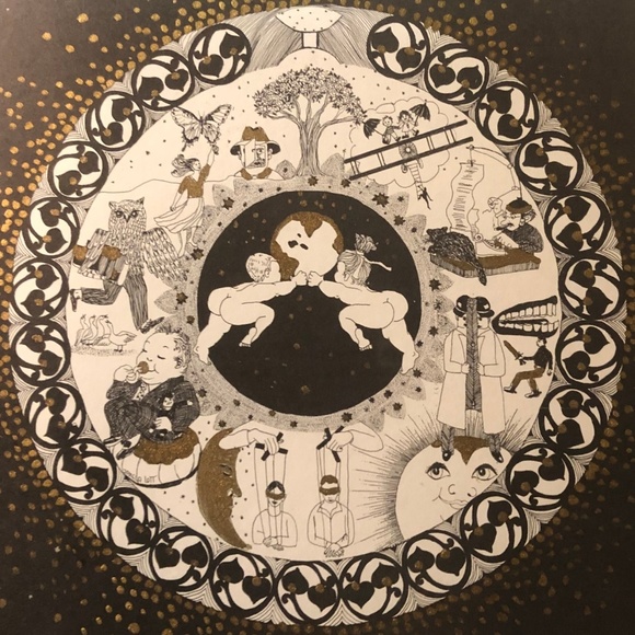 SOLD Gemini Signed Framed Lithograph - Picture 1 of 4